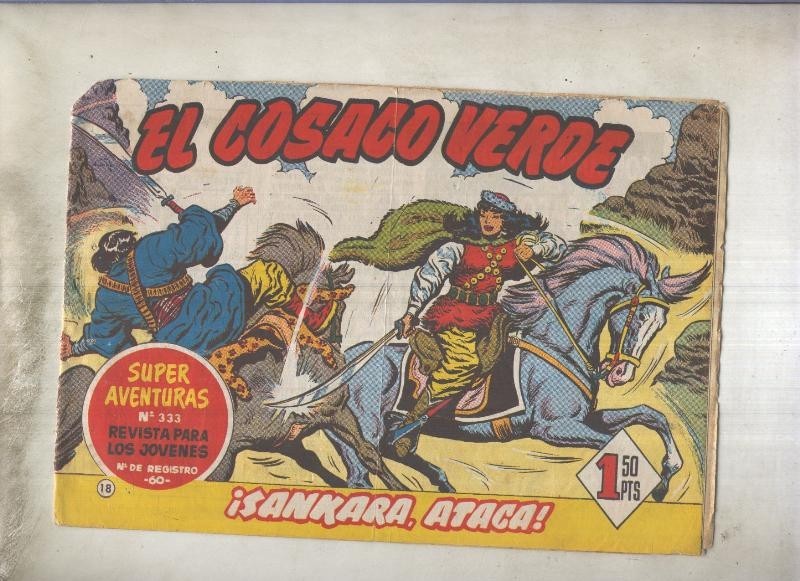 El Cosaco Verde original de Bruguera numero 018