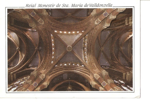 Postal 037117 : Reial Monestir de Sta. Maria de Valldonzella Barcelona. Creuer de lesglesia