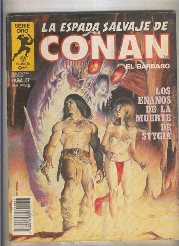 La Espada Salvaje de Conan primera edicion numero 037 (numerado 4 en trasera)