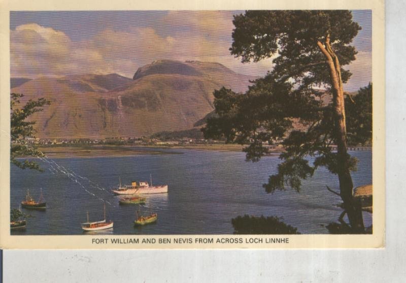 Postal 015835: Fort Williamd and ben nevis from across loch linnhe