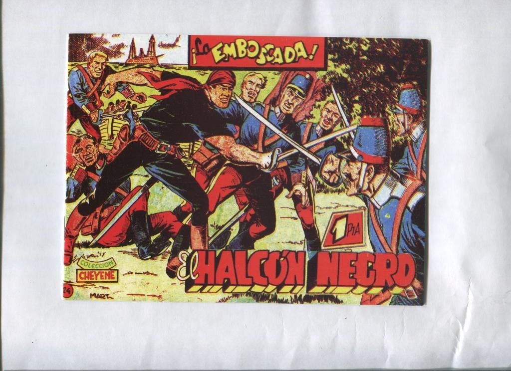 Facsimil: El Halcon Negro numero 24: La emboscada