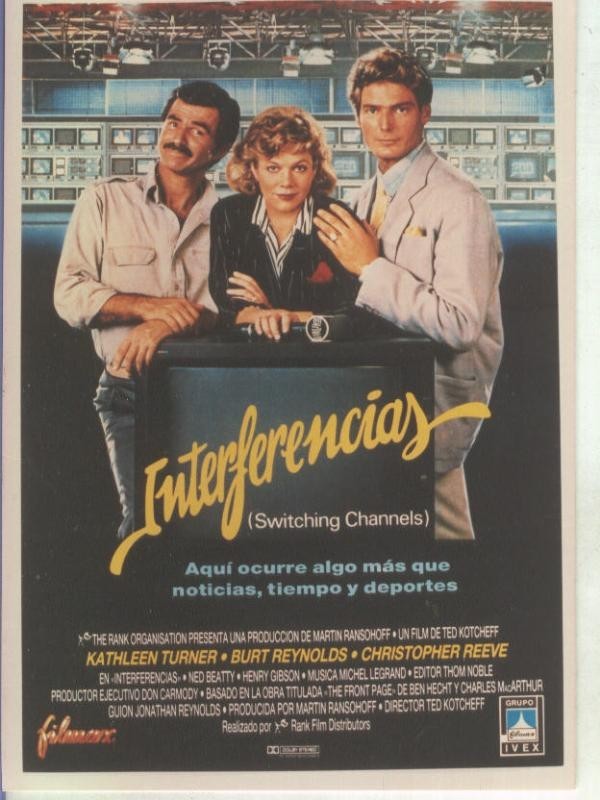 Foto cine 187: Interferencias (Burt Reynolds-Christopher Reeve)