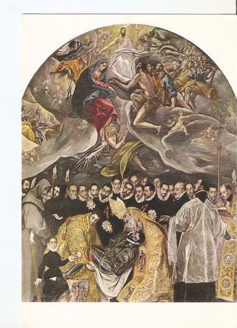 Postal 047098 : Entierro del Conde de Orgaz. Greco