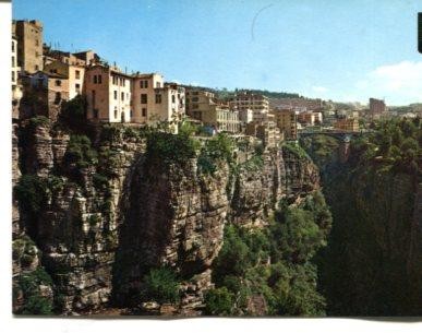 Postal 014118: Las gargantas del Rhumel en Constantine, Argelia