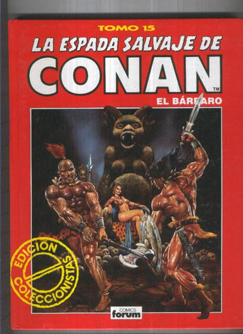 La Espada Salvaje de Conan edicion coleccionista tomo rojo numero 15 (lomo con golpe)