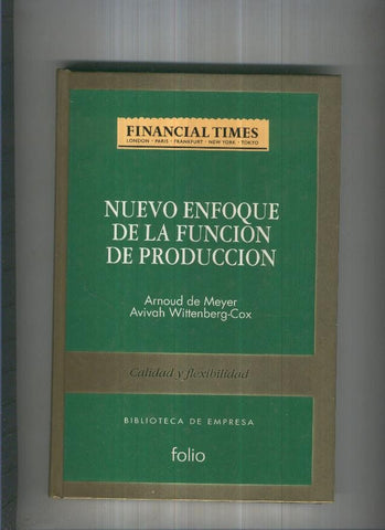 Nuevo enfoque de la funcion de produccion