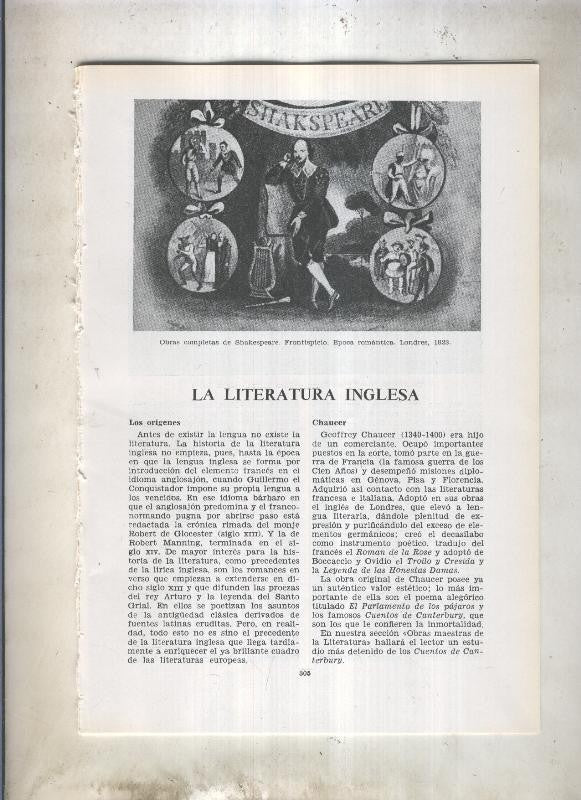 La literatura inglesa