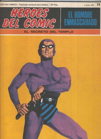 El Hombre Enmascarado numero 19: El secreto del templo (numerado 1 en trasera)