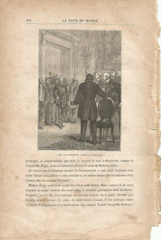 LAMINA 1249: VERNE. Me voici messieurs dissait-il!