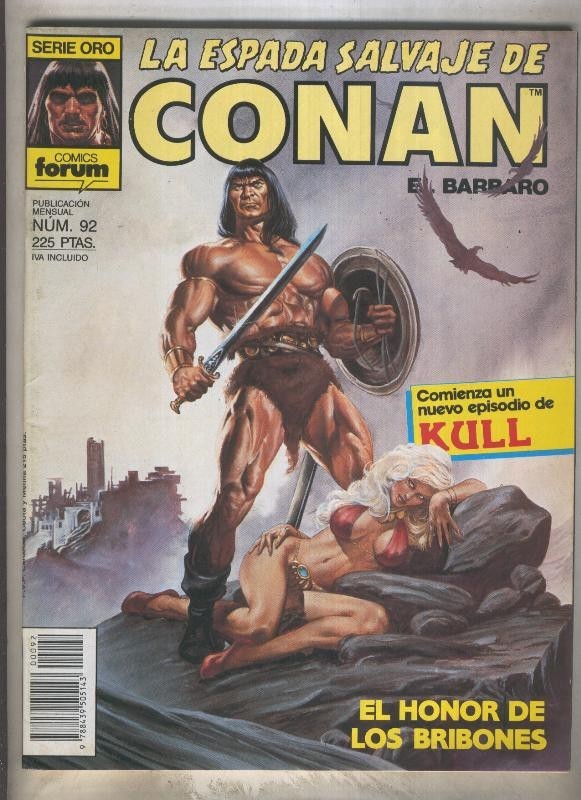 La Espada Salvaje de Conan primera edicion numero 092 (numerado 3 en trasera)