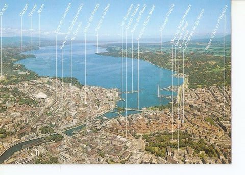Postal 030836 : Geneve. Vue aerienn