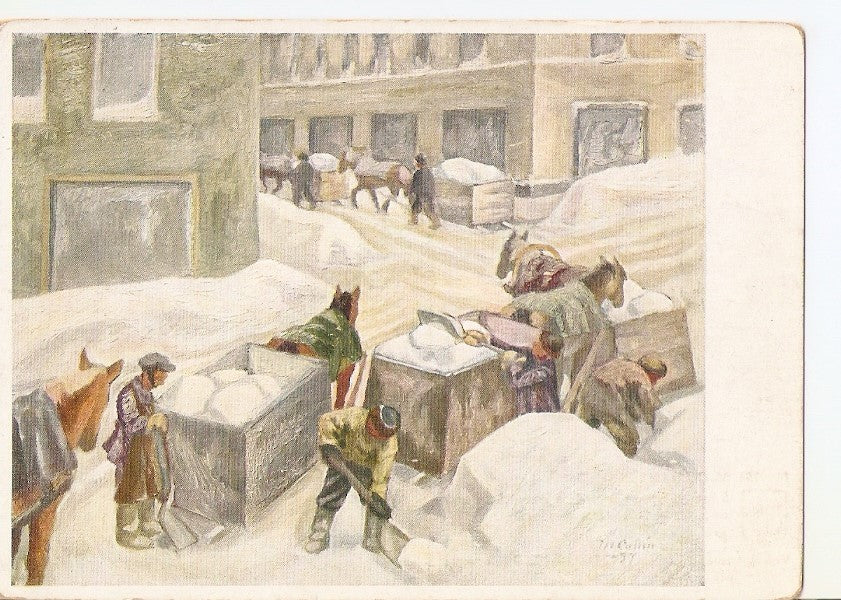 Postal 037393 : M. Collin Paleadores de nieve. Helsinki