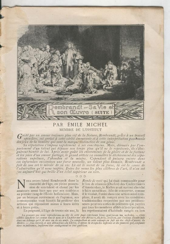 Rembrandt par Emile Michel