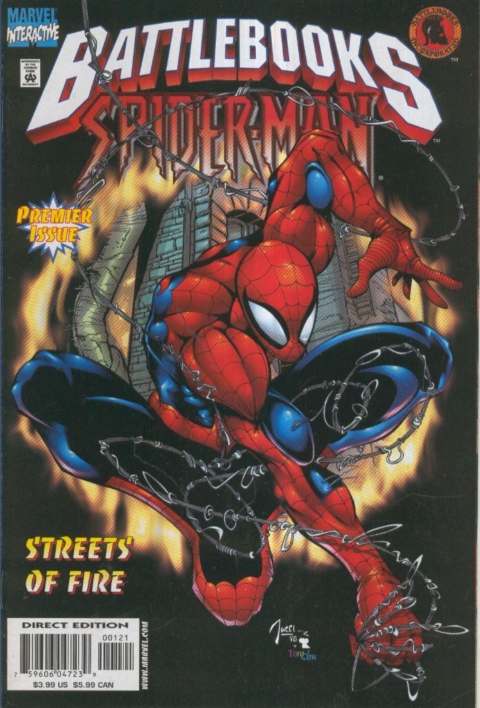 SPIDERMAN BATTLEBOOK: Streets of Fire, (With Battle-Card)