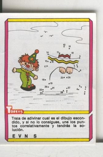 Cromo: Quien dijo, coleccion recreativa de chocolates Torras numero 48
