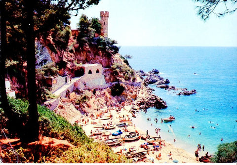 Postal 016614: LLORET DE MAR Costa Brava - Vista de LA CALETA