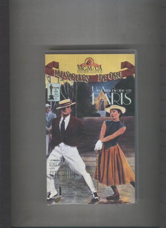 Video VHS: Musicales de oro: Un americano en Paris (Gene Kelly)