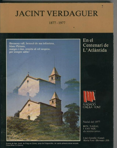 Jacint Verdaguer 1877-1977: en el centenari de l,Atlantida