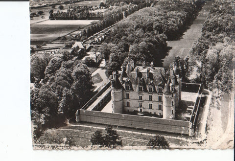 Postal-Postcard 17473: M BAUGE - En avion au dessus. Chateau de Landifer. (Parte trasera con tinta corrida)