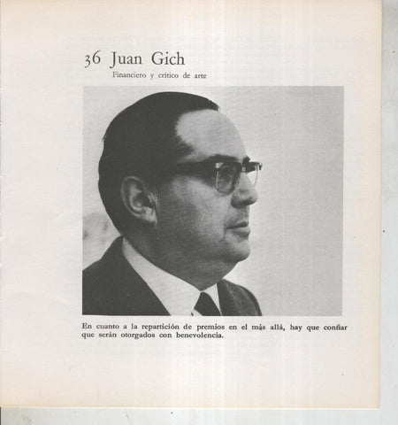 Ficha 036: Juan Gich: Financiero y critico de arte