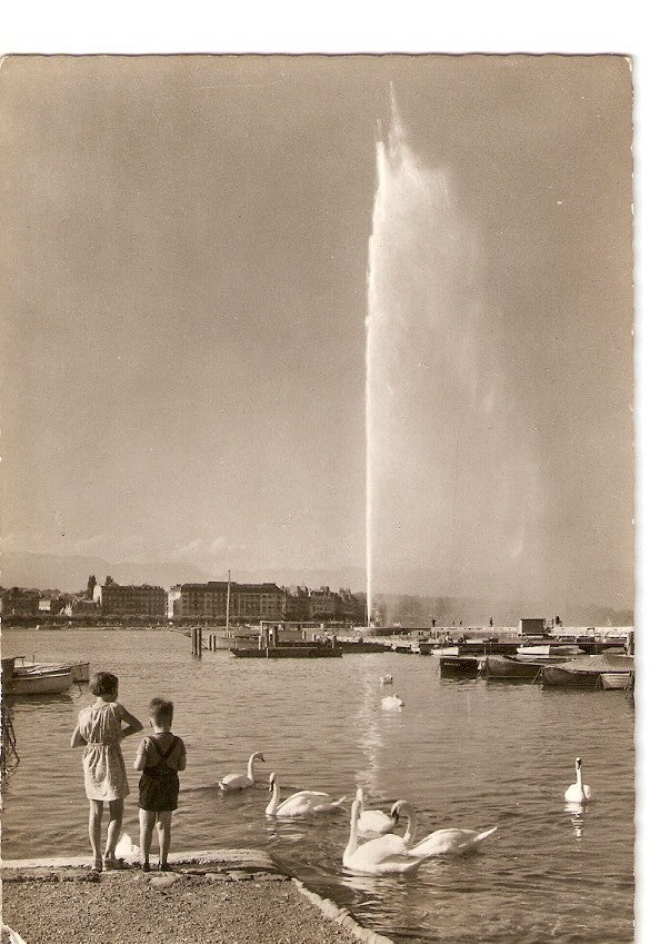 Postal 029309 : Geneve. La Rade et le jet deau