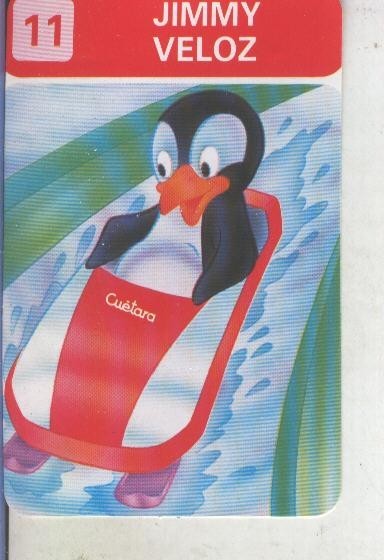 Cromos Los Zoolimpicos de Tostarica de  Cuetara numero 11: Jimmy veloz