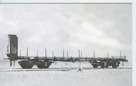 Postal 012786: Vagon de mercancias de bogies