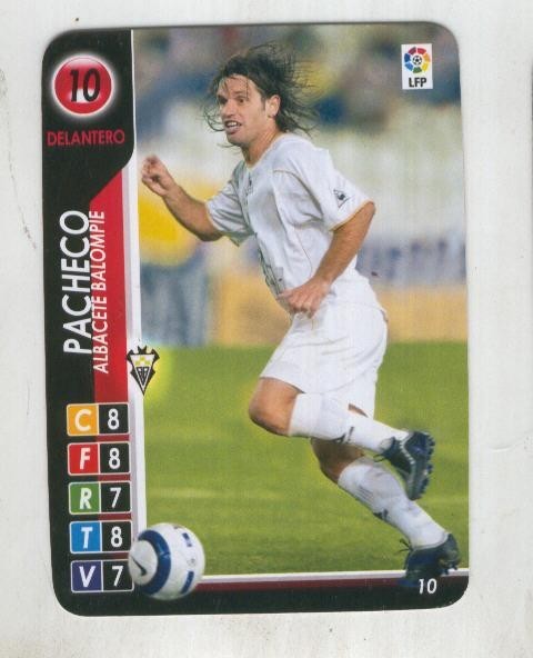 Derby Total 2004-2005: Albacete balompie numero 10: Pacheco