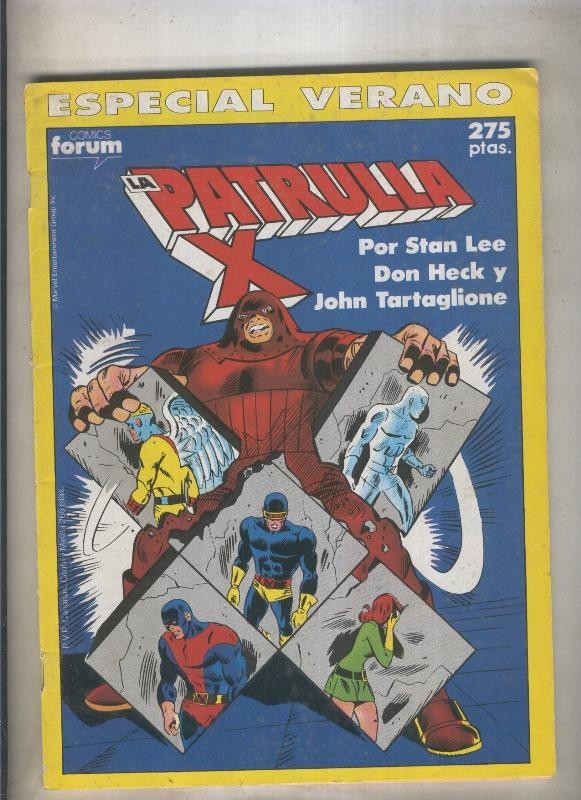 La Patrulla X especial verano 1990: el mago tiene tres caras (numerado 2 en trasera)