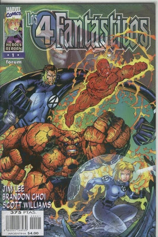 Los 4 Fantasticos Heroes Reborn numero 01