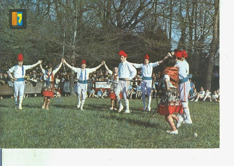 Postal 014519: Danza de la cinta en Olot, Girona