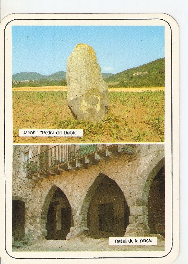 Postal 044910 : Parc Natural - Zona volcanica de la Garrotxa Santa Pau. Menhir Pla de Can Formiga