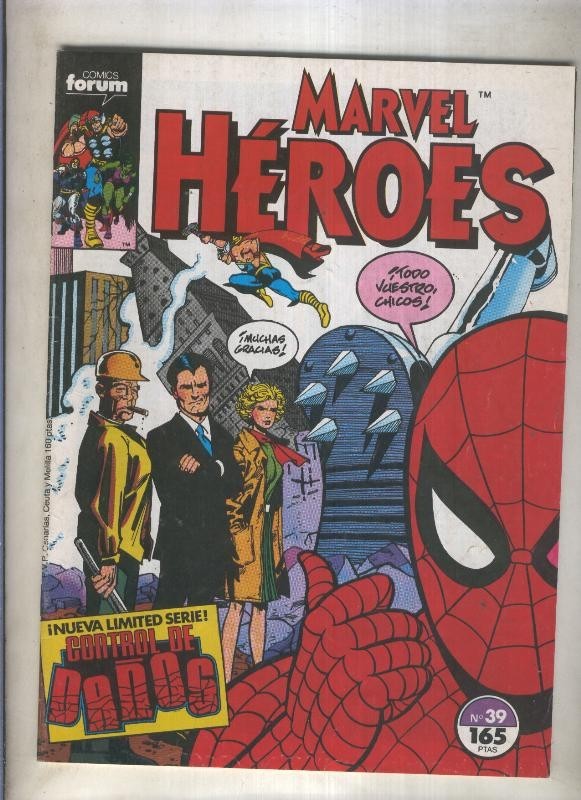 Marvel Heroes numero 39: Control de Daños (numerado 3 en trasera)