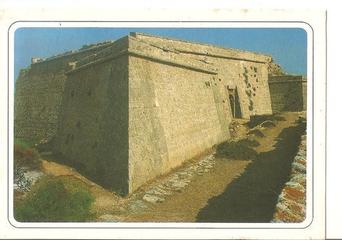 Postal 031632 : Sines - Portugal. Forte do Pessegueiro Em frente a liha