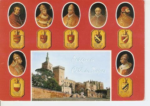 Postal 043658 : Avignon (Vaucluse). Les 7 Papes qui ont regne en Avignon