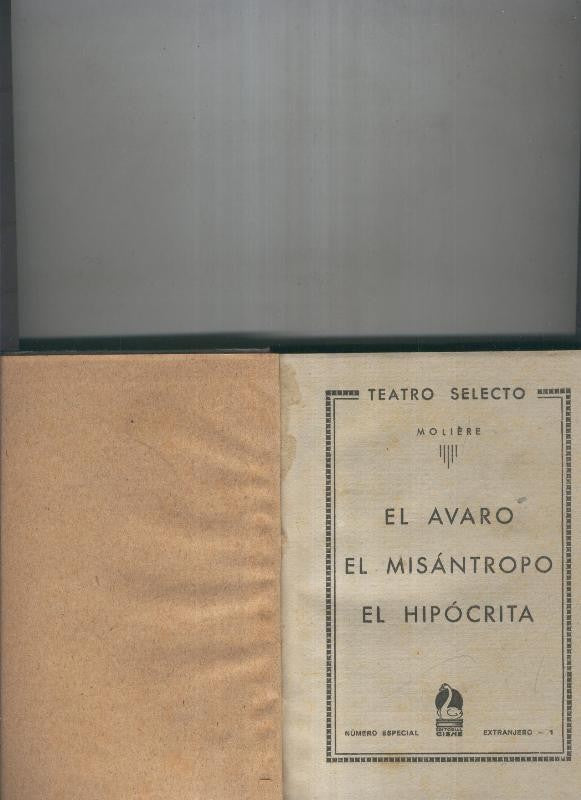 El Avaro-El misantropo-El hipocrita