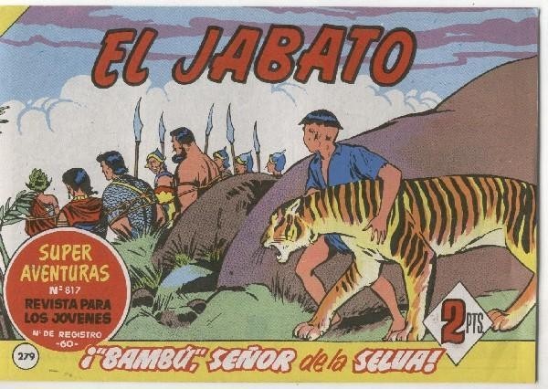 El Jabato facsimil numero 279: Bambu, señor de la selva