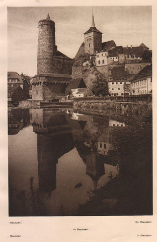 Lamina/Foto KURT HIELSCHE Deuschtland No. 107: BAUTZEN FROM THE LAKE