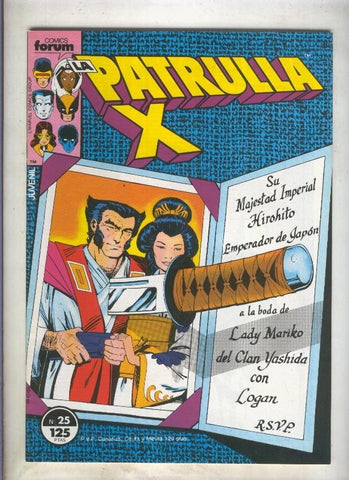 La Patrulla X volumen 1 numero 025: Picara (numerado 1 en trasera)