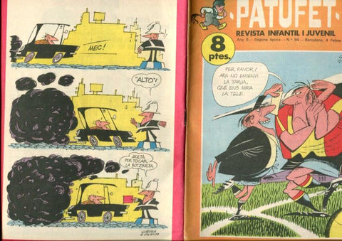 Patufet segona epoca numero 094: Pere Puigros, pintos, La filatelia per a infants, Montserrat Ruedas, El rei de la cerdanya