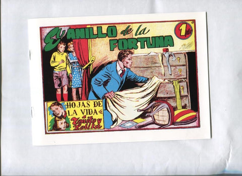 Facsimil: Hojas de la Vida de Toñito y Lolita numero 13: El anillo de la fortuna