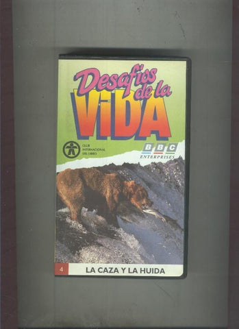 Video VHS: Desafios de la vida numero 04: La caza y la huida