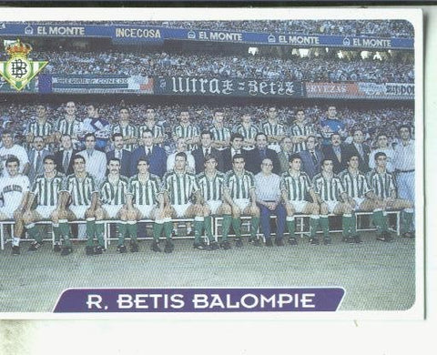 Cromos: Las fichas de la liga 95/96-Betis: R.Betis Balompie (plantilla)