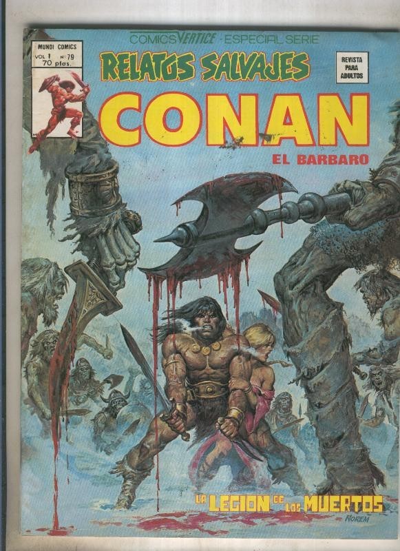 Relatos Salvajes numero 79: Conan (numerado 1 en trasera)