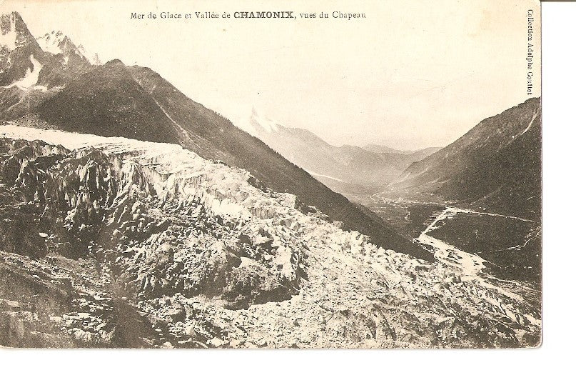 Postal 036012 : Mer de Glace et Vallee de Chamonix vues du Châpeau