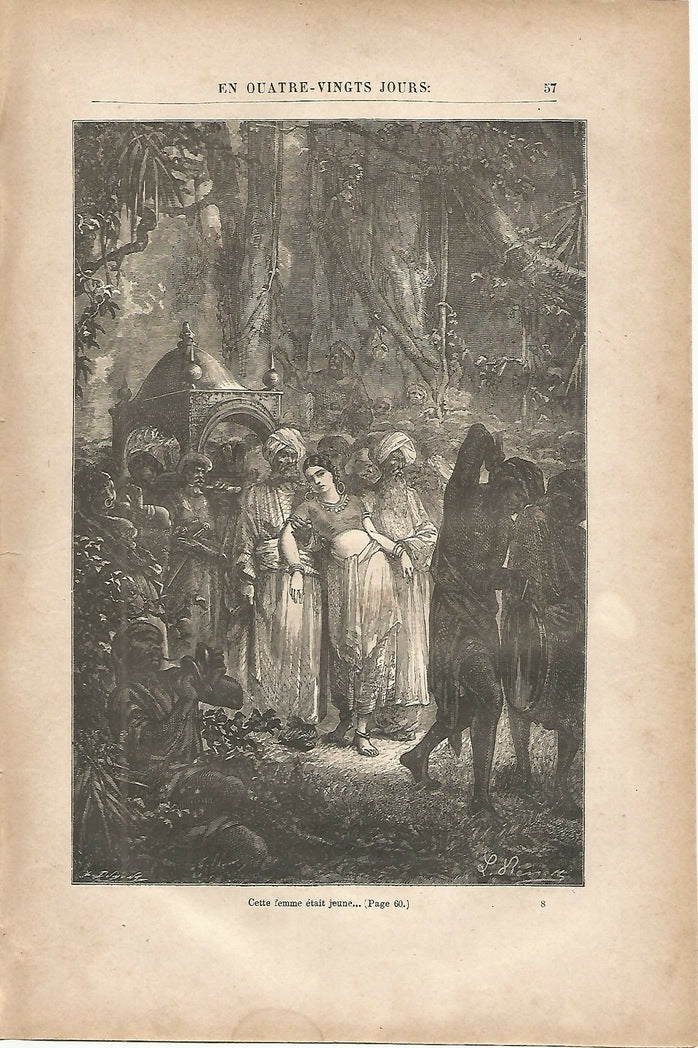 LAMINA 1210: VERNE. Cette femme etait jeune….