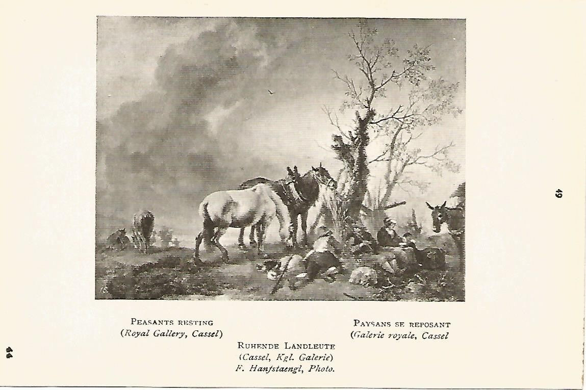 Lamina 429: WOUWERMAN. Campesino descansando