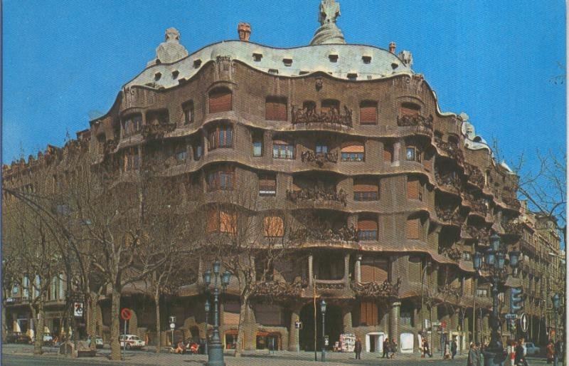 Postal 014805: La Pedrera de Gaudi en Barcelona
