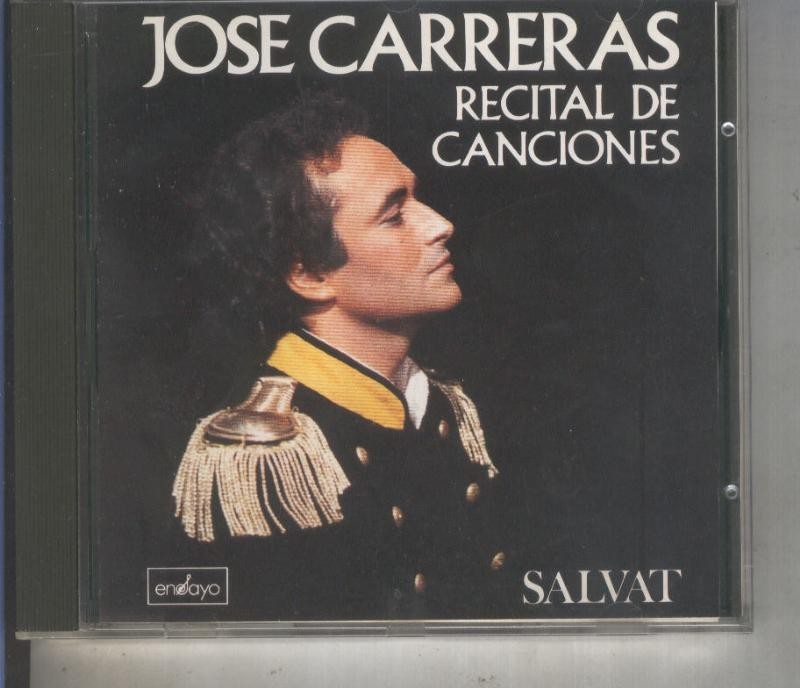 CD Musica: Jose Carreras, recital de canciones