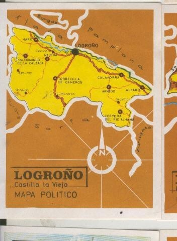Las provincias de España cromo numero 082: Logroño
